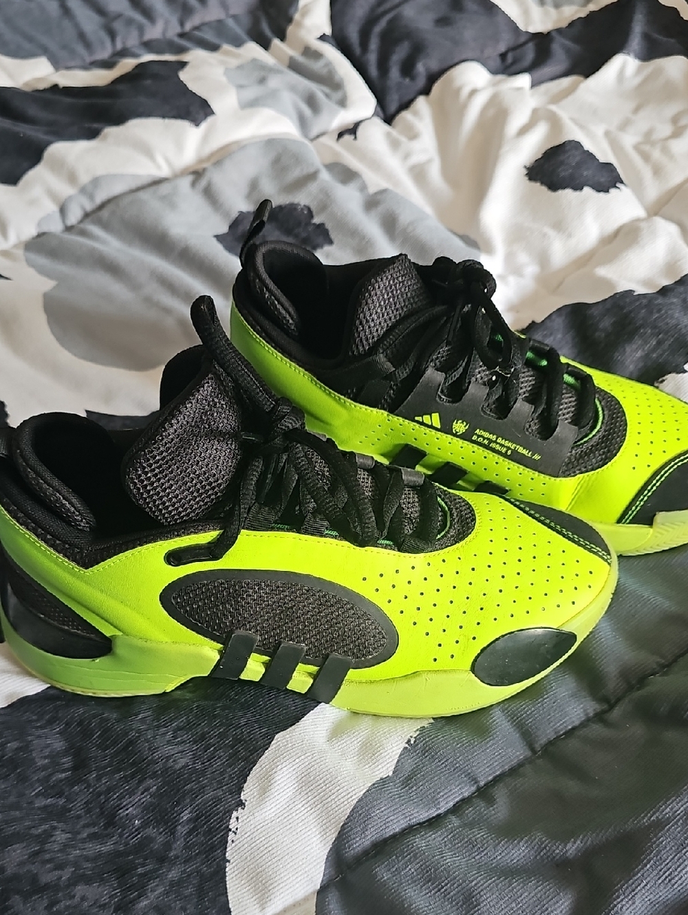 Adidas DON Issue 5 // Neon Green and Black Sneakers